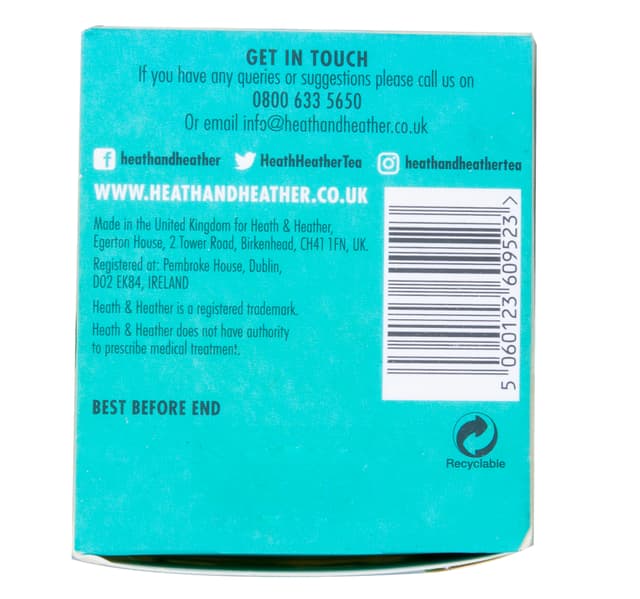 Health Heather Organic Peppermint Tea 20 Teabags