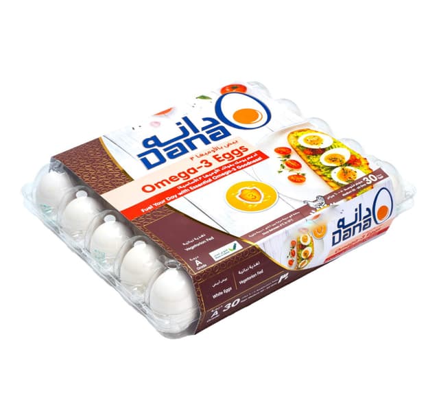 Dana Omega 3 White Eggs Medium 30 Pcs