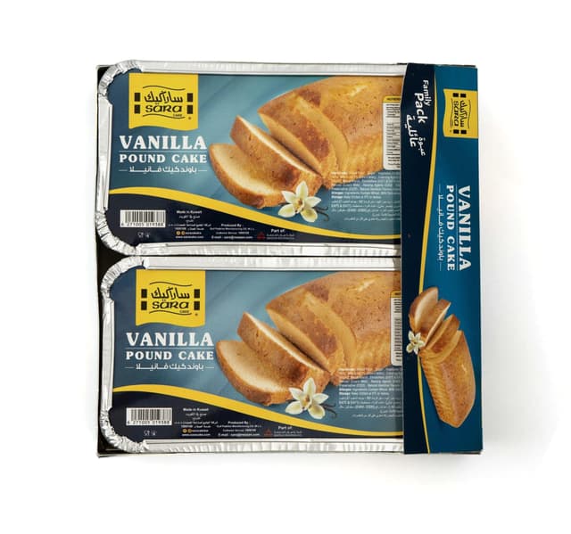 Sara Vanilla Pound Cake Value Pack 2 X 325 G