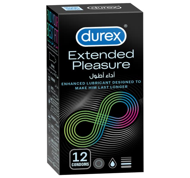 Durex Extended Pleasure Condoms 12pcs