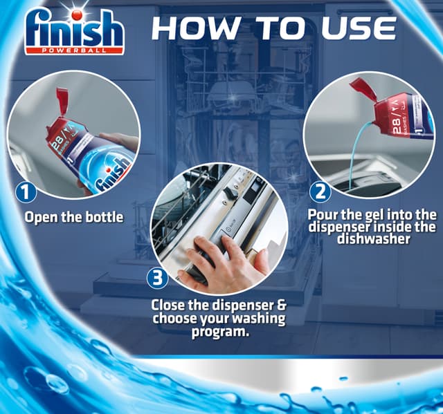Finish All In One Max Concentrated Dishwasher Gel Shine And Protect 650 Ml