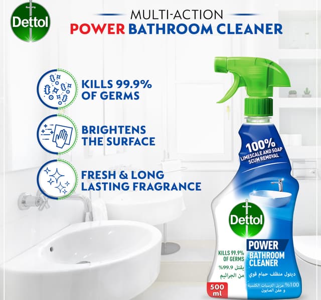 Dettol Bathroom Cleaner Spray Bottle 500 Ml