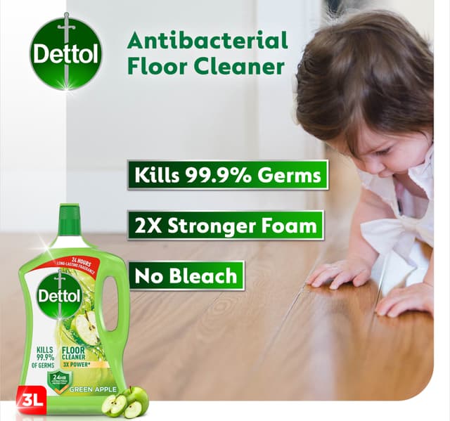 Dettol Antibacterial Floor Cleaner Green Apple