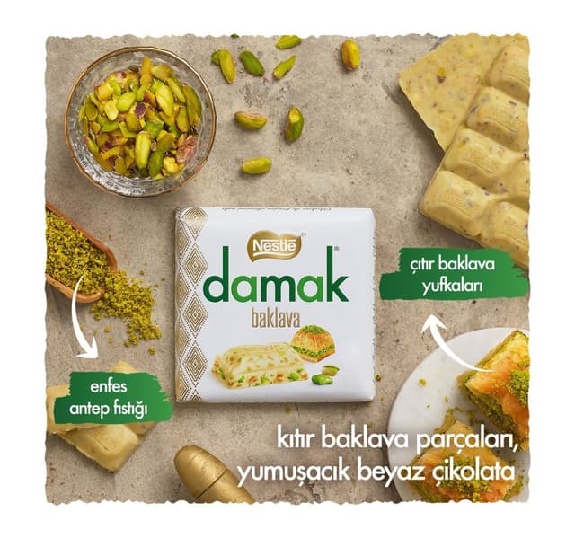Nestle Damak Baklava White Chocolate 60 G