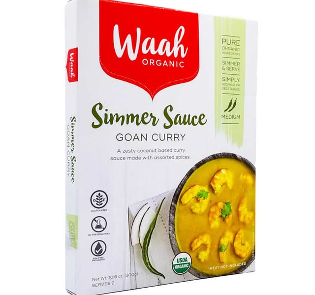 Waah Organic Goan Curry Simmer Sauce 300 G
