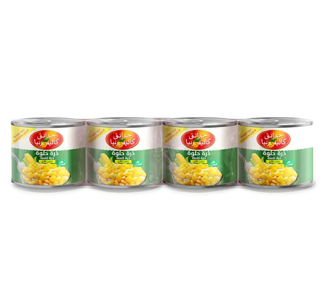 California Garden Whole Kernel Sweet Corn Value Pack 4 X 200 G