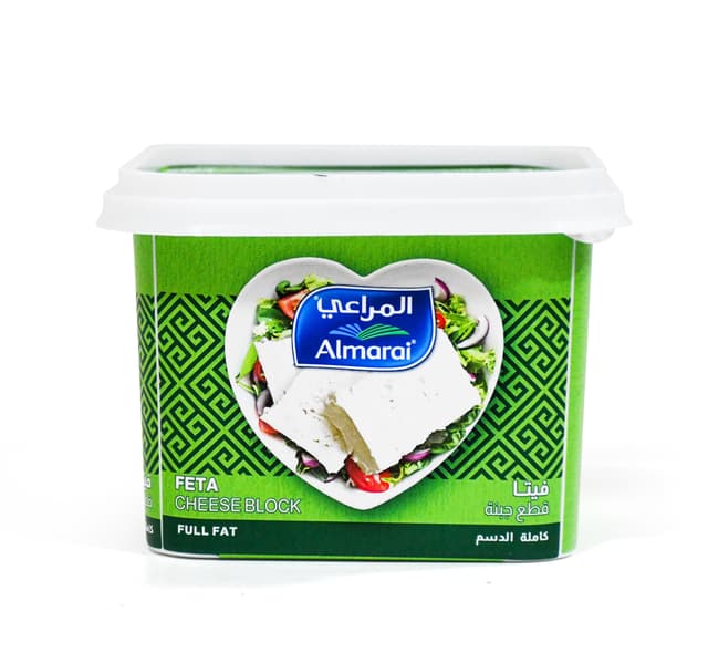 Almarai Full Fat Feta Cheese Block 400 G