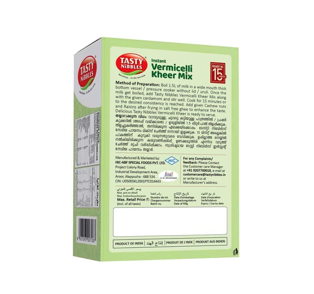 Tasty Nibbles Instant Vermicelli Kheer Mix 200 G
