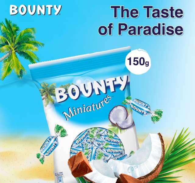 Bounty Miniatures Chocolate 150g