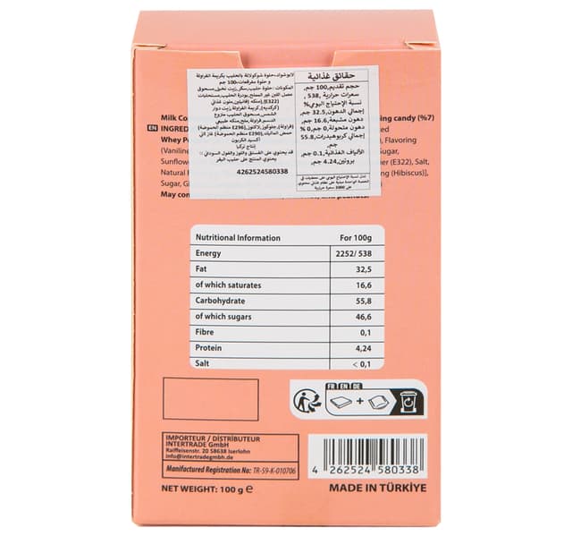 Labuchoc Yum Strawberry Milk Chocolate 100 G