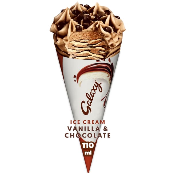 Galaxy Vanilla Chocolate Ice Cream Cone 110 Ml