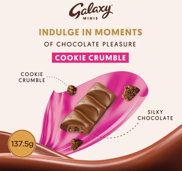 Galaxy Cookie Crumble Minis 137.5g
