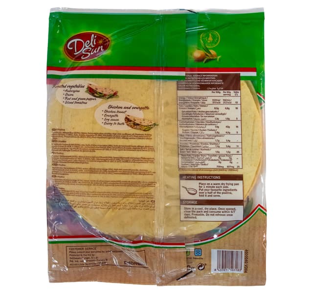 Deli Sun Piadina Italian Style Bread 4 Pcs 320 G