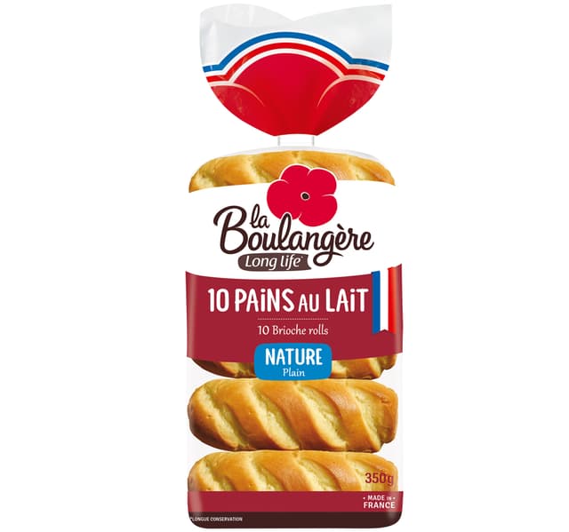 La Boulangere 10 Plain Brioche Rolls 350 G