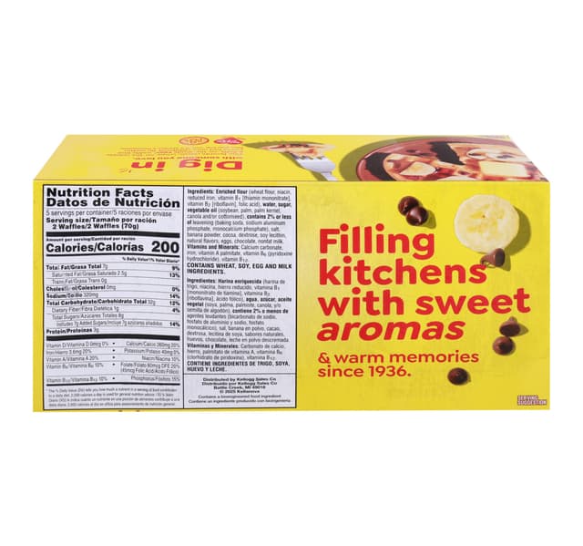 Kellogg S Eggo Chocolatey Chip Banana Waffle 349 G