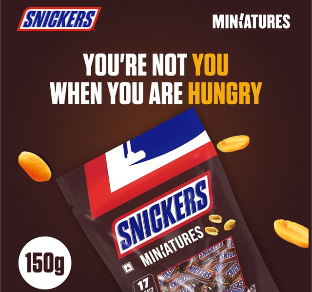 Snickers Miniatures Chocolate Bars 150g
