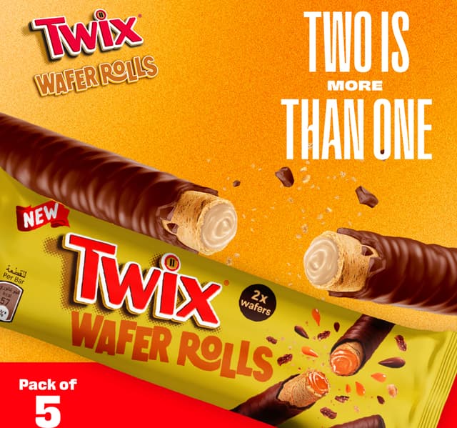Twix Chocolate Wafer Rolls Value Pack 5 X 22 5 G