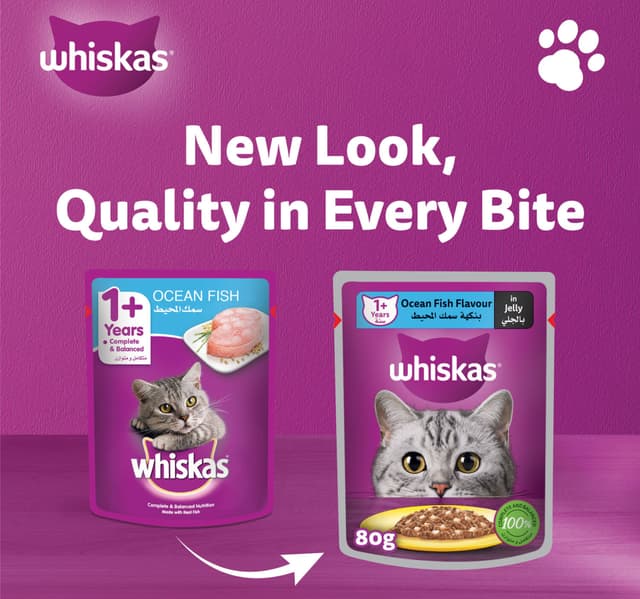 Whiskas Ocean Fish Flavour In Jelly 80g