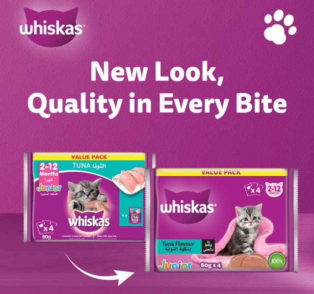 Whiskas Kitten Tuna 4x80g