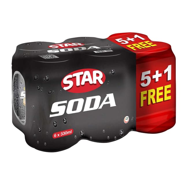Star Soda Can Value Pack 6 X 330 Ml