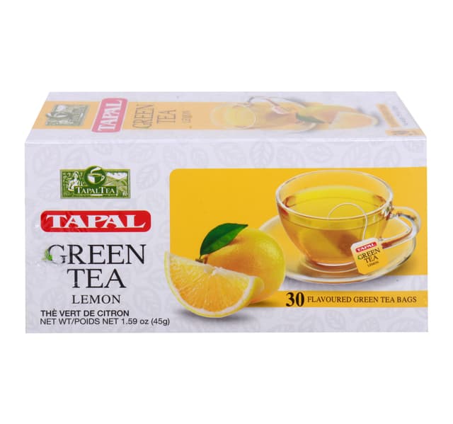 Tapal Lemon Green Tea 30 Teabags 45 G
