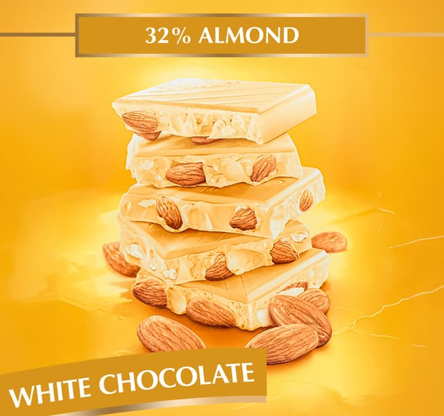 Lindt Les Grandes 32 Almonds White Chocolate 150 G