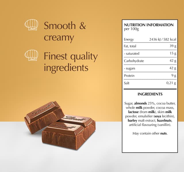 Lindt Swiss Premium Milk Chocolate 300 G