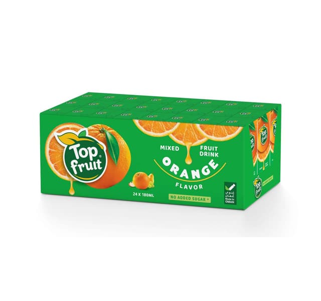 Top Fruit No Added Sugar Orange Fruit Drink 180 Ml