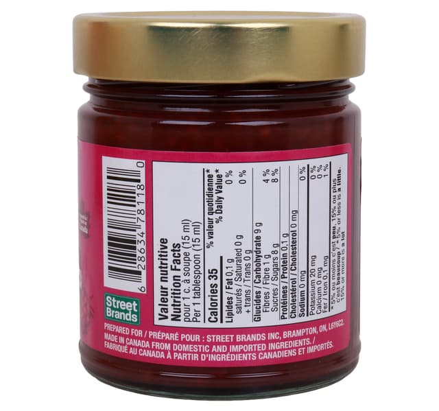 Pantry Culture Raspberry Fruit Spread 305 G