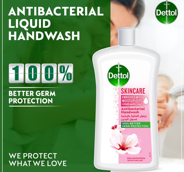 Dettol Skincare Liquid Handwash Refill Rose Sakura Blossom Scent 1 Litre