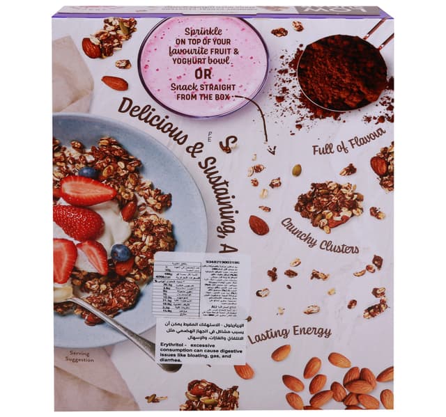Red Tractor Choc Almond Protein Granola Clusters 450 G