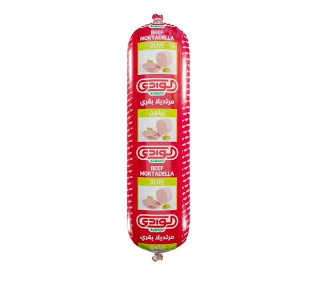 Al Wadi Beef Mortadella Olive 500 G