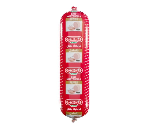 Al Wadi Beef Mortadella Pepper 500 G