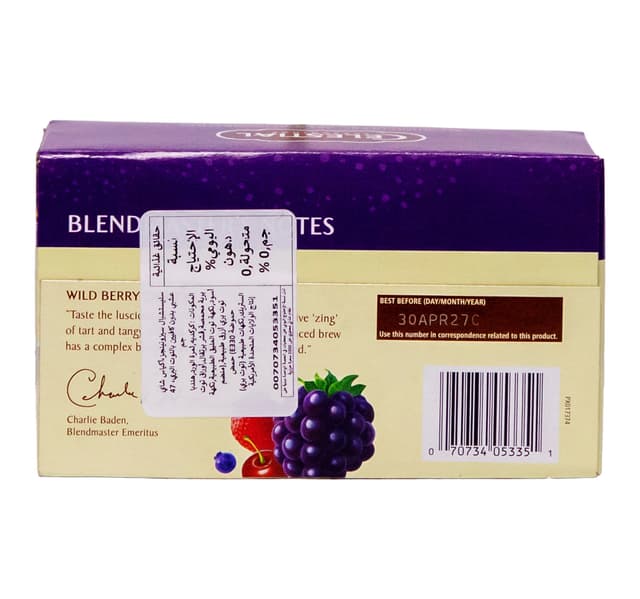 Celestial Herbal Tea Wild Berry Zinger Caffeine Free 47 G