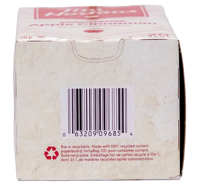 Tim Hortons Apple Cinnamon Flavoured Herbal Tea 20 Teabags 40 G