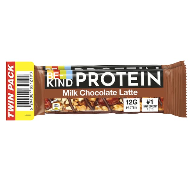 Be Kind 12g Protein Milk Chocolate Latte Protein Bar 2 X 50 G