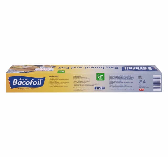 Bacofoil 2 In 1 Parchment And Foil 5 M X 30 Cm