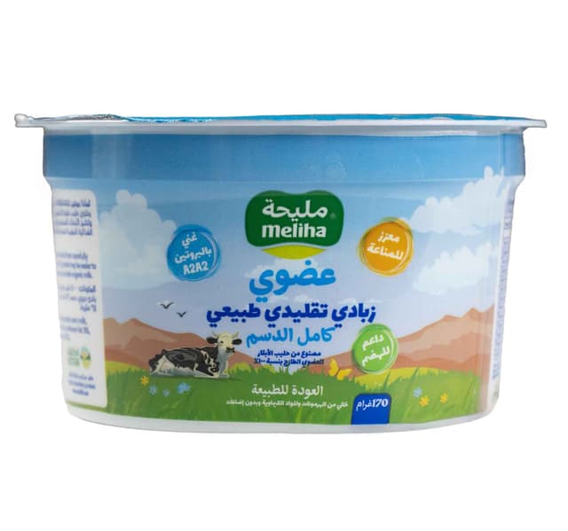 Meliha Organic Full Fat Natural Traditional Yoghurt 170 G