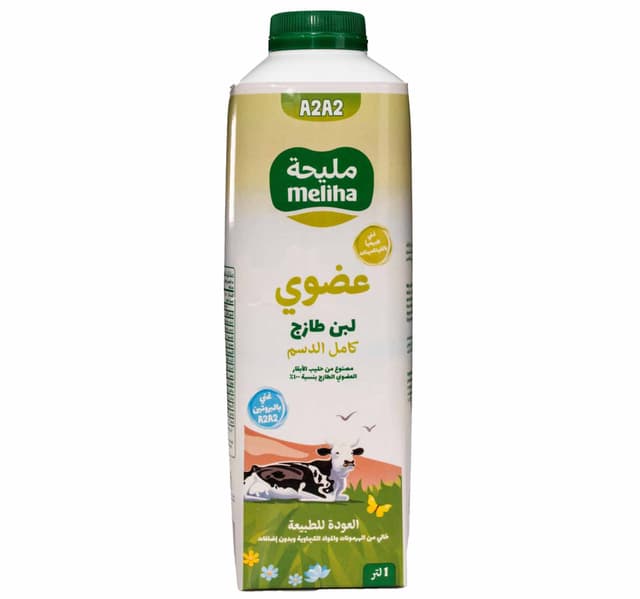 Meliha Organic Full Fat Fresh Laban Tetra 1 Litre