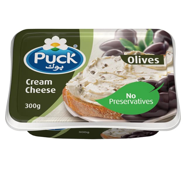 Puck Olives Cream Cheese Tub 300 g