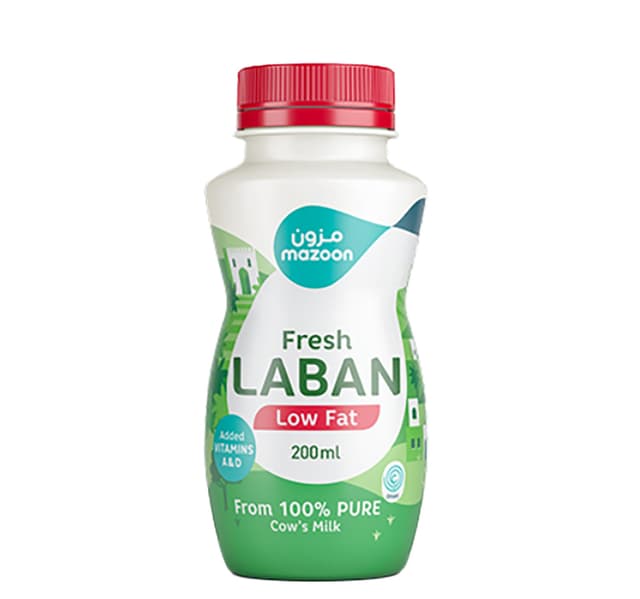 Mazoon Low Fat Fresh Laban 200 Ml