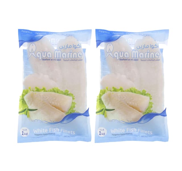 Aqua Marine Pangasius White Fish Fillets 2 X 1 Kg