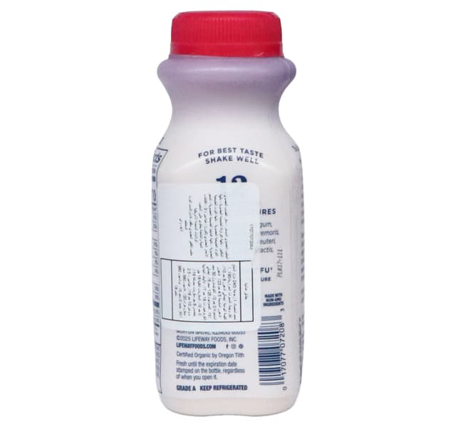Lifeway Organic Mixed Berry Kefir Cultured Whole Milk 236 Ml