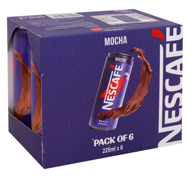 Nescafe On The Go Mocha Drink Value Pack 6 X 225 Ml