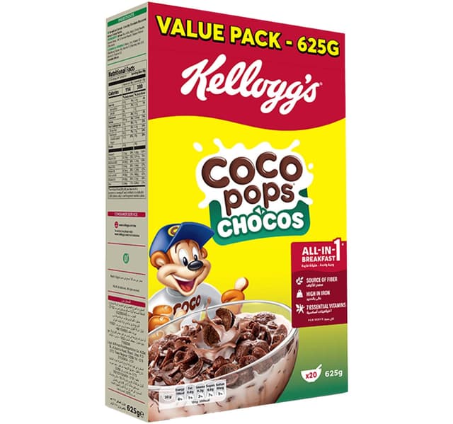 Kellogg S Coco Pops Chocos Value Pack 625 G