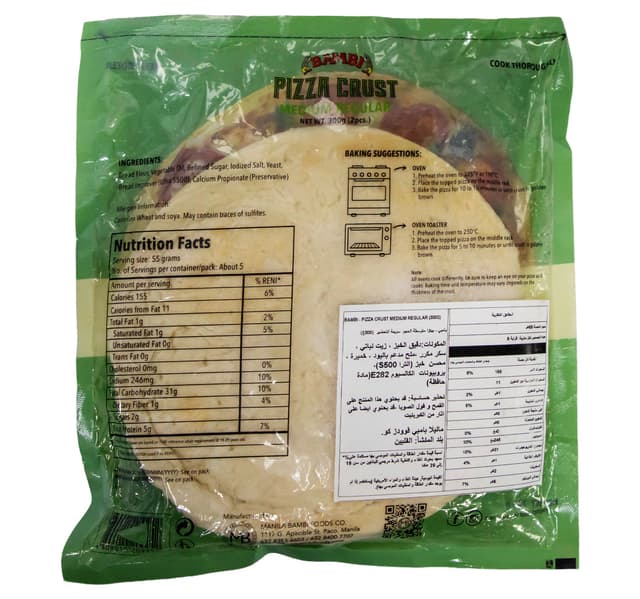 Bambi Pizza Crust Medium Regular 300 G