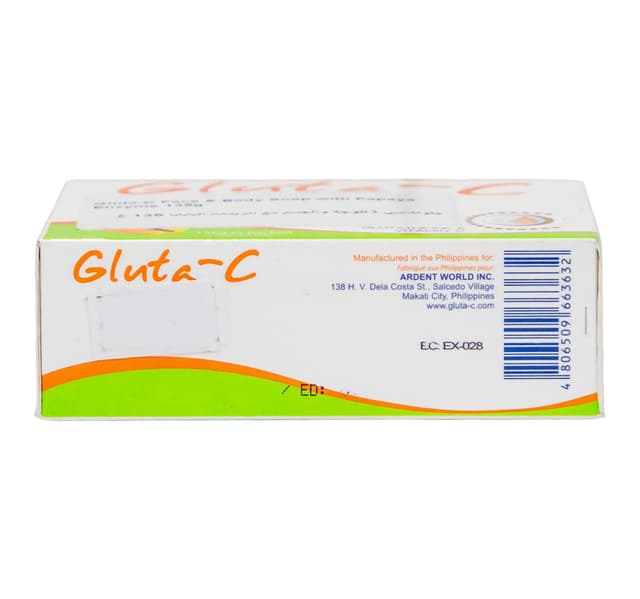 Gluta C Face Body Soap With Papaya Enzyme 135 G