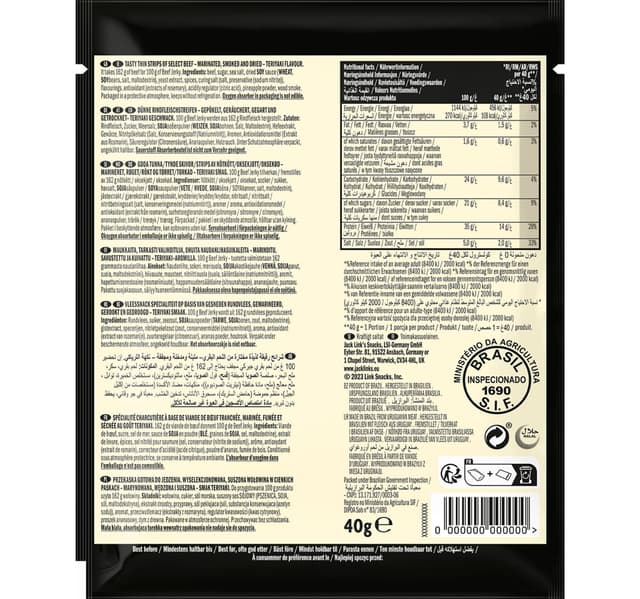 Jack Link S Mr Beast Teriyaki Beef Jerky 40 G