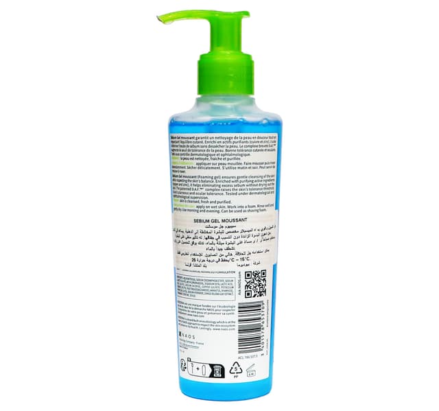Bioderma Sebium Gel Moussant Purifying Cleansing Foaming Gel 200 Ml