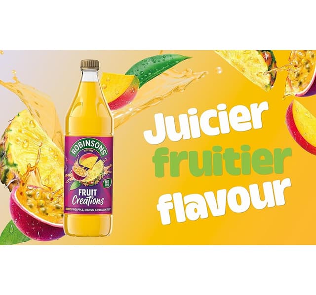 Robinsons Fruit Creations Exotic Pineapple Mango Passion Fruit 1 Litre
